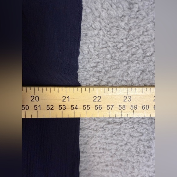 Banana republic navy peasant dress lined size large preowned - Picture 7 of 8